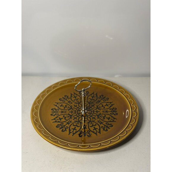 VTG Homer Loughlin Castilian Dinnerware By Coventry Round Serving Plate Decor - Picture 1 of 6